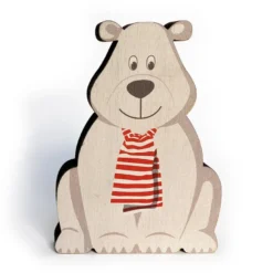 Animaux en bois (jura) oursonne & morse