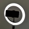 Anneau led selfie avec support téléphone