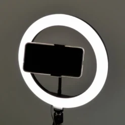 Anneau led selfie avec support téléphone