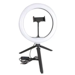 Anneau led selfie avec support téléphone