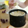 Appareil cuisson camembert à la bougie chauffe-plat sans électricité