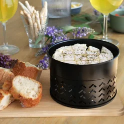 Appareil cuisson camembert à la bougie chauffe-plat sans électricité