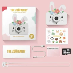 Appareil photo lapin des fleurs