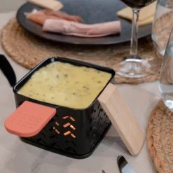 Appareils cuisson raclette à la bougie chauffe-plat duo sans électricité