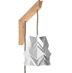 Applique bois petite suspension origami