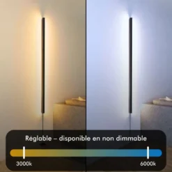 Applique murale led - inoleds - anky - noir