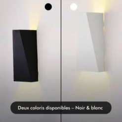 Applique murale led - inoleds - géometrique - noir