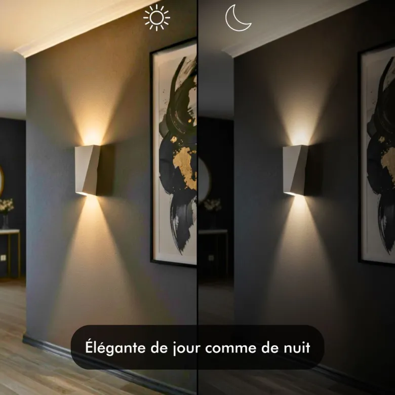 Applique murale led - inoleds - géometrique - noir