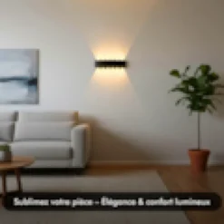Applique murale led - inoleds - holm - noir