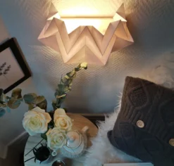 Applique murale origami en papier