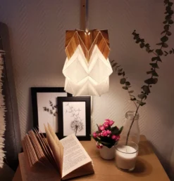 Applique petite suspens origami ecowood