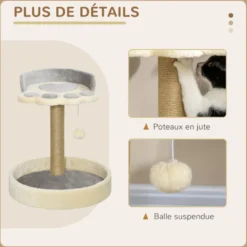 Arbre à chat griffoir design patte de chat