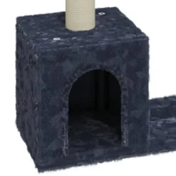 Arbre à chat meuble tour grimper jouet 55 x 22 x 60 cm gris