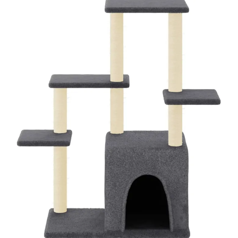 Arbre à chat meuble tour grimper jouet 86 x 54 x 97.5 cm gris