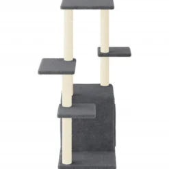 Arbre à chat meuble tour grimper jouet 86 x 54 x 97.5 cm gris