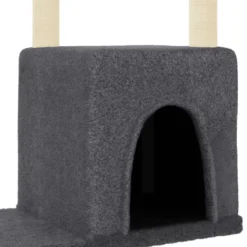 Arbre à chat meuble tour grimper jouet 86 x 54 x 97.5 cm gris