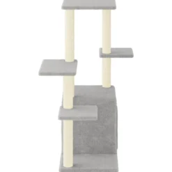 Arbre à chat meuble tour grimper jouet 86 x 54 x 97.5 cm gris