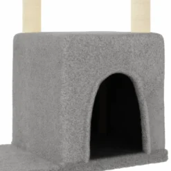 Arbre à chat meuble tour grimper jouet 86 x 54 x 97.5 cm gris