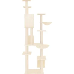 Arbre à chat meuble tour grimper jouet 104 x 78 x 191 cm crème