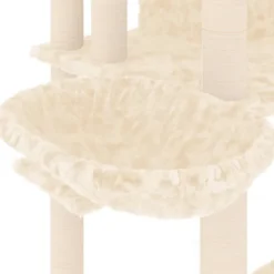 Arbre à chat meuble tour grimper jouet 104 x 78 x 191 cm crème
