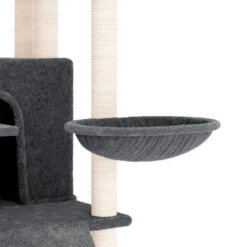 Arbre à chat meuble tour grimper jouet 63 x 80 x 154 cm gris
