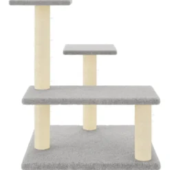 Arbre à chat meuble tour grimper jouet 53.5 x 53.5 x 61 cm gris