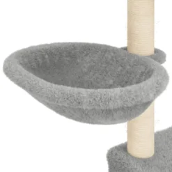 Arbre à chat meuble tour grimper jouet 84.5 x 57 x 83 cm gris
