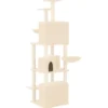 Arbre à chat meuble tour grimper jouet 64 x 97 x 180 cm crème