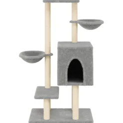 Arbre à chat meuble tour grimper jouet 83 x 48 x 117 cm gris