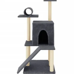 Arbre à chat meuble tour grimper jouet 67 x 67 x 110.5 cm gris