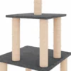 Arbre à chat meuble tour grimper jouet 47.5 x 47.5 x 111 cm gris