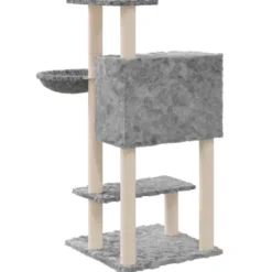 Arbre à chat meuble tour grimper jouet 61 x 61 x 108.5 cm gris