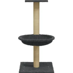 Arbre à chat meuble tour grimper jouet 35 x 35 x 74 cm gris