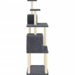 Arbre à chat meuble tour grimper jouet 61 x 48.5 x 167poids:16.45 cm gris