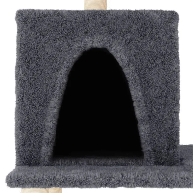 Arbre à chat meuble tour grimper jouet 61 x 48.5 x 167poids:16.45 cm gris