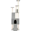 Arbre à chat meuble tour grimper jouet 47.5 x 94 x 190 cm gris