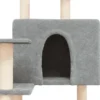 Arbre à chat meuble tour grimper jouet 67 x 60 x 153 cm gris