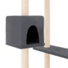 Arbre à chat meuble tour grimper jouet 97 x 67.5 x 82 cm gris