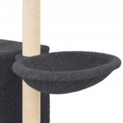 Arbre à chat meuble tour grimper jouet 72 x 34.5 x 145 cm gris