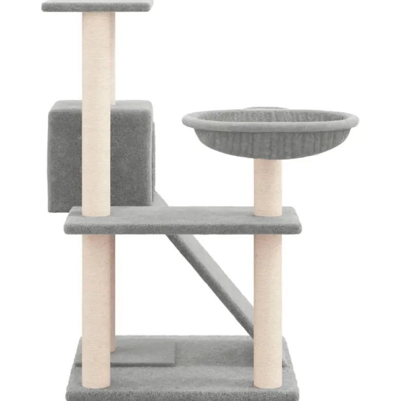 Arbre à chat meuble tour grimper jouet 73 x 49 x 82 cm gris