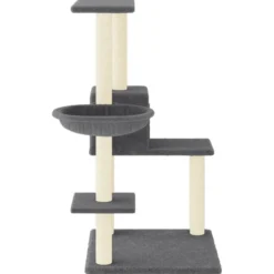 Arbre à chat meuble tour grimper jouet 78 x 59 x 95 cm gris