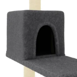 Arbre à chat meuble tour grimper jouet 78 x 59 x 95 cm gris