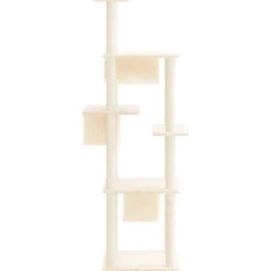 Arbre à chat meuble tour grimper jouet 47 x 74 x 169 cm crème