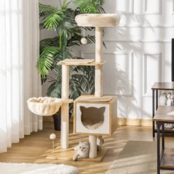 Arbre à chat multi-équipement h126 cm