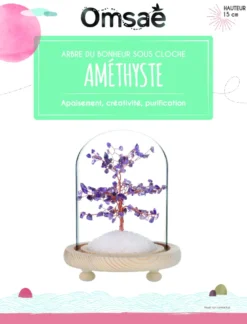 Arbre du bonheur en améthyste