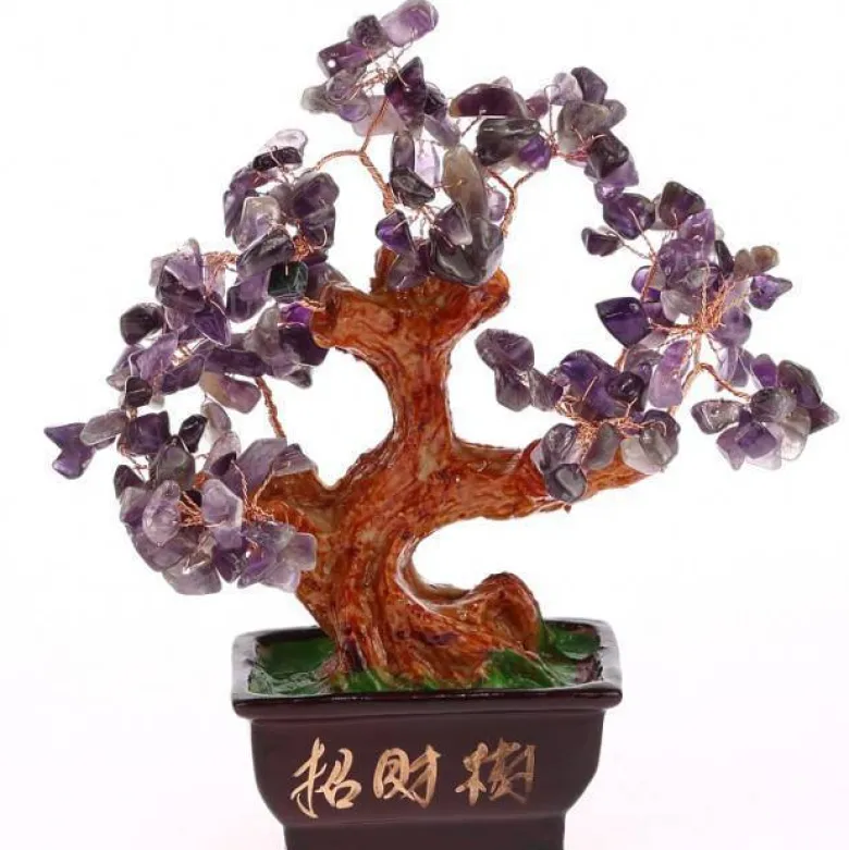 Arbre traditionnel en amethyste