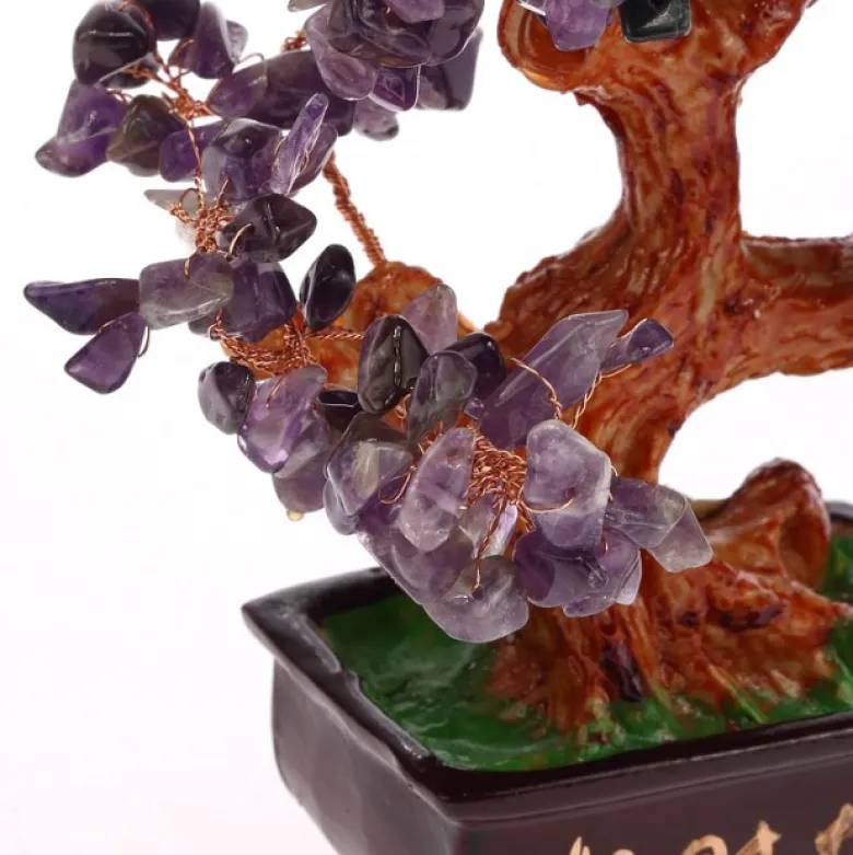 Arbre traditionnel en amethyste