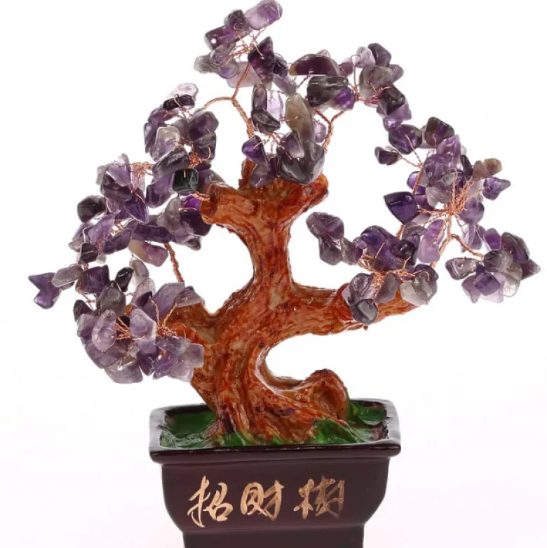 Arbre traditionnel en amethyste