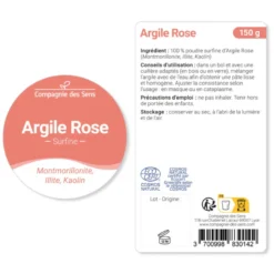 Argile rose montmorillonite - poudre surfine - 300g