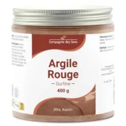 Argile rouge illite - poudre surfine - 400g